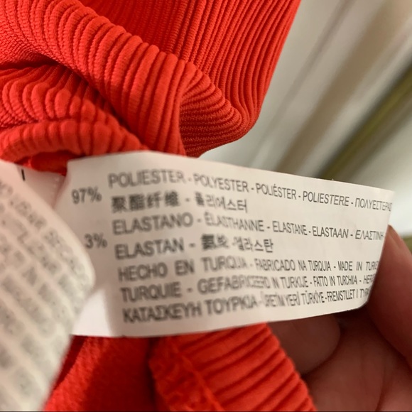 Zara Red Orange Dress Size medium - Picture 5 of 5